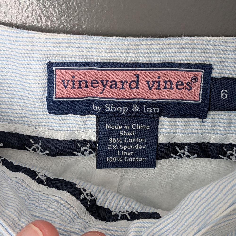 Vineyard Vines Blue and White Striped Skirt